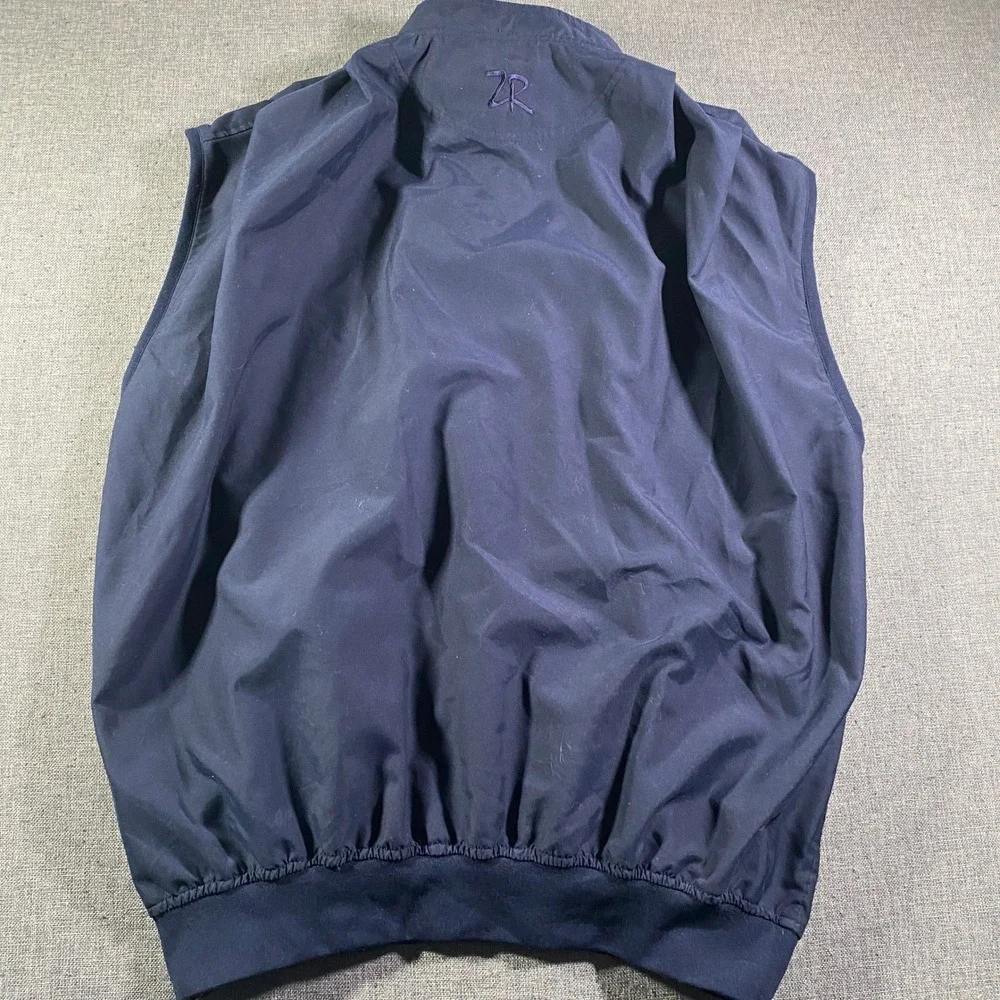 ZERO Restriction Golf Vest Mens L Lightweight Navy Lightweight Windshirt